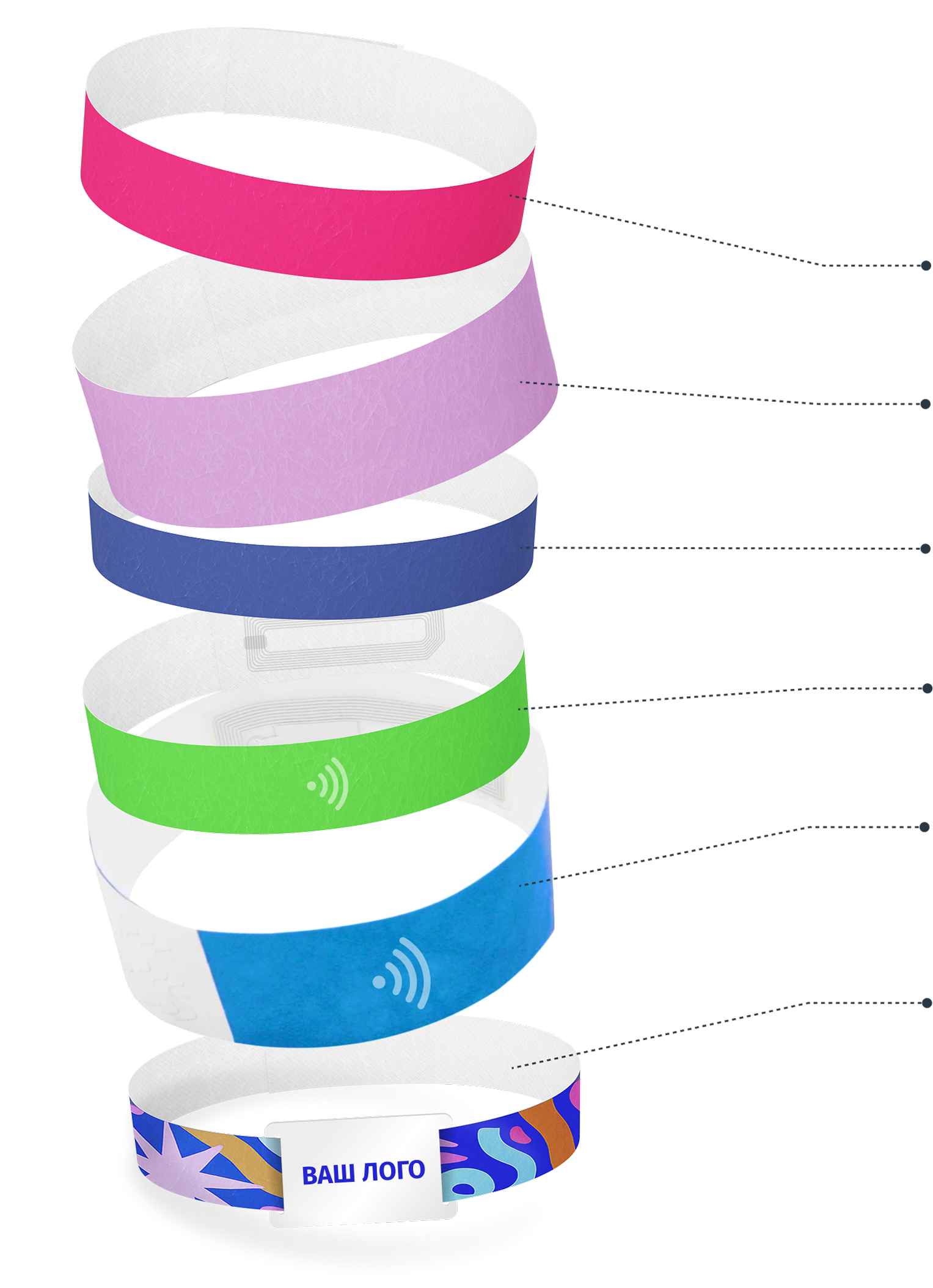 Выбирайте модель браслетов TYVEK